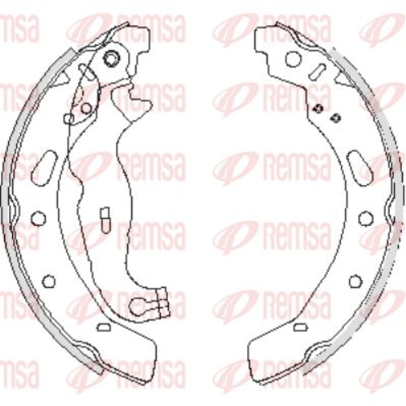 REMSA Brake Shoe Set