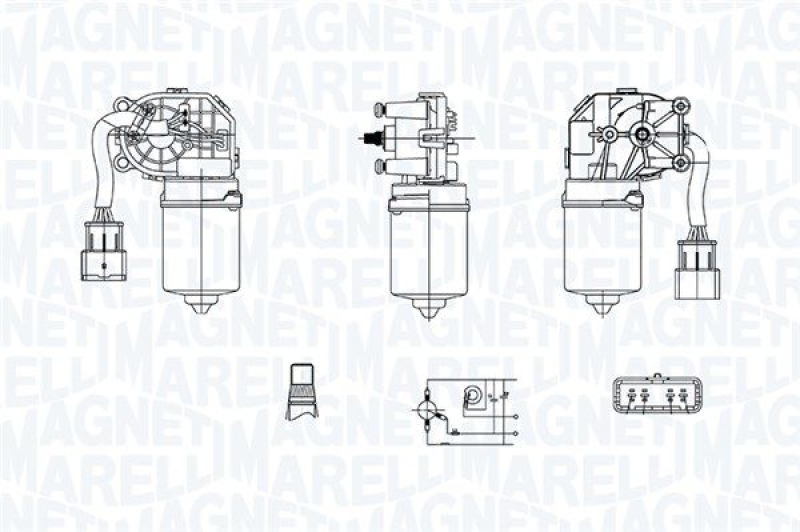 MAGNETI MARELLI Wischermotor