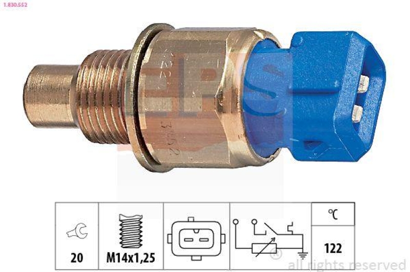 EPS Sensor, Kühlmitteltemperatur Made in Italy - OE Equivalent