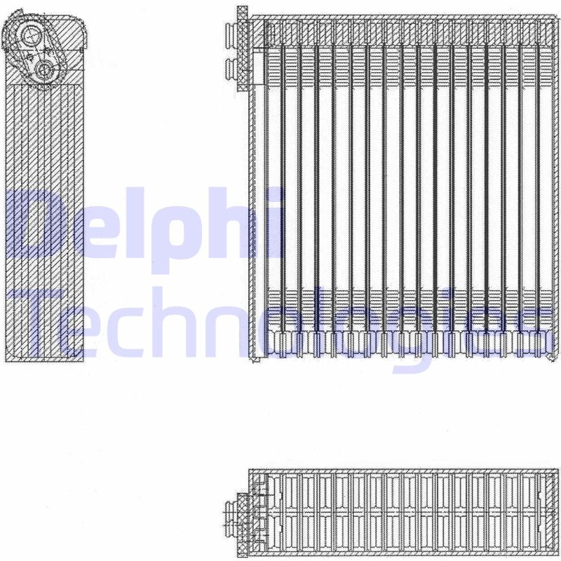 DELPHI Evaporator, air conditioning