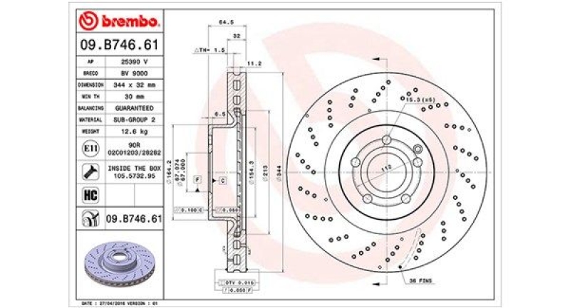 2x MAGNETI MARELLI Bremsscheibe