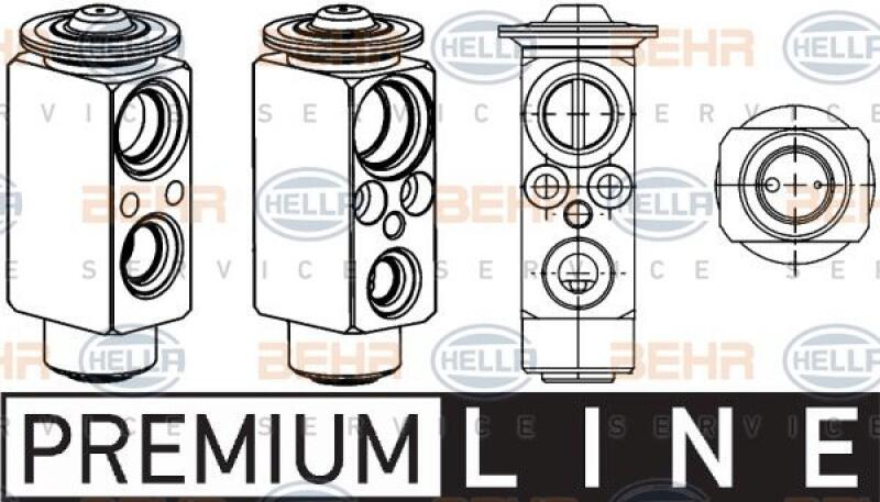 HELLA Expansion Valve, air conditioning BEHR HELLA SERVICE *** PREMIUM LINE ***