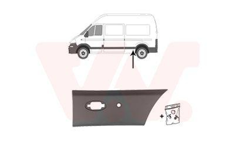 VAN WEZEL Trim/Protection Strip, side panel