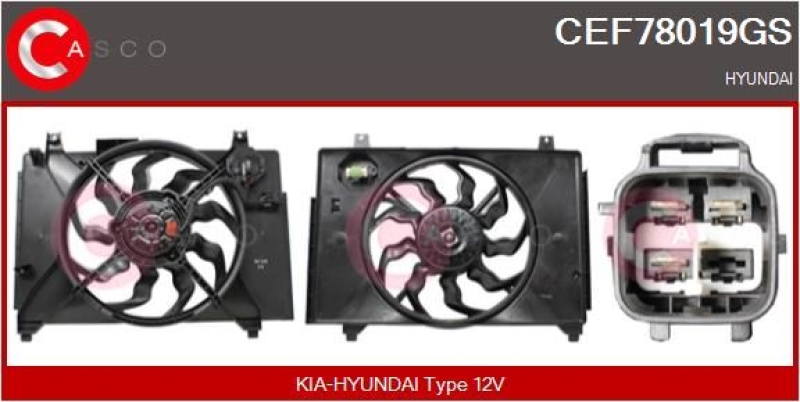 CASCO Elektromotor, Kühlerlüfter Genuine