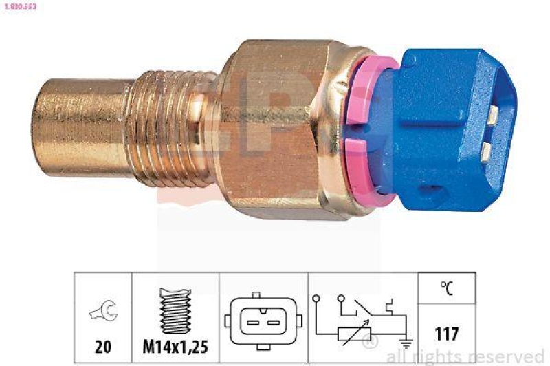 EPS Sensor, Kühlmitteltemperatur Made in Italy - OE Equivalent