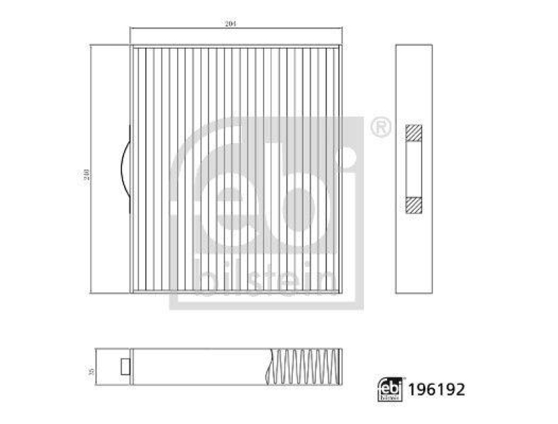 FEBI BILSTEIN Filter, Innenraumluft 196192