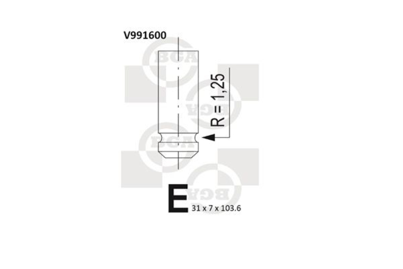 BGA Auslassventil V991600