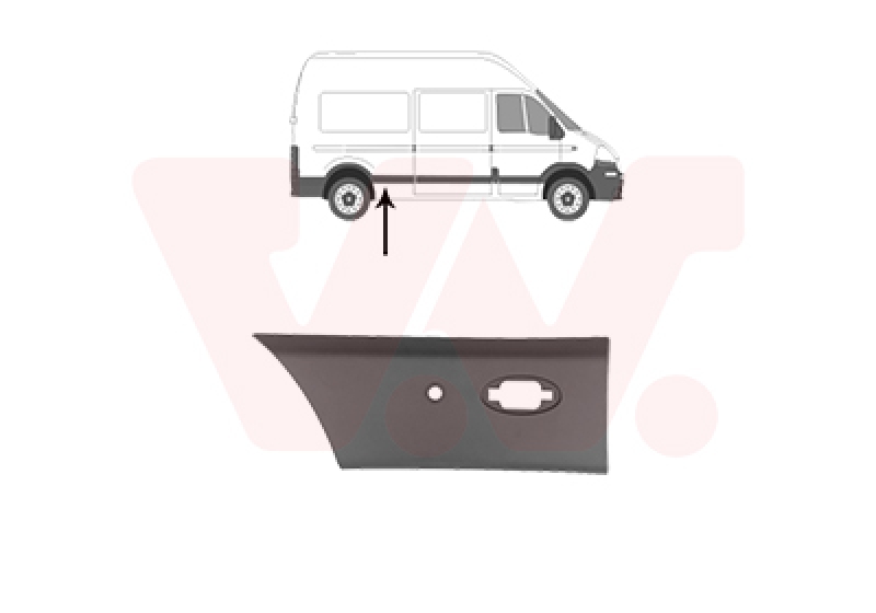 VAN WEZEL Trim/Protection Strip, side panel