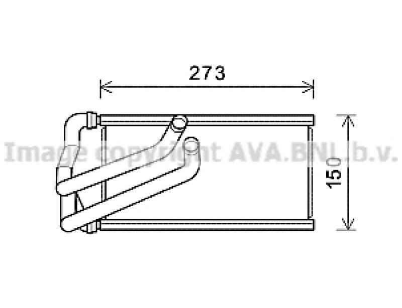 AVA QUALITY COOLING Wärmetauscher, Innenraumheizung