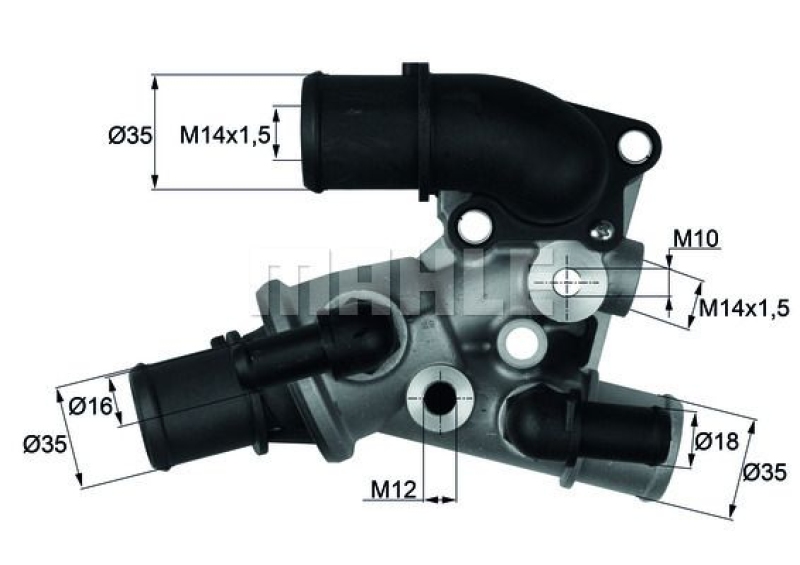 MAHLE Thermostat für Kühlmittel / Kühlerthermostat BEHR