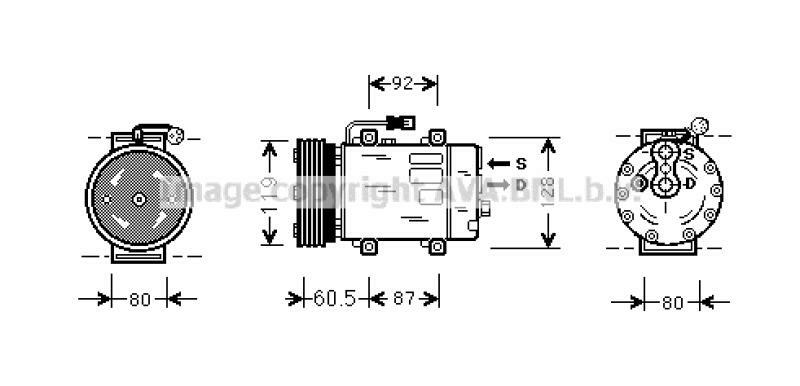 AVA QUALITY COOLING Kompressor, Klimaanlage