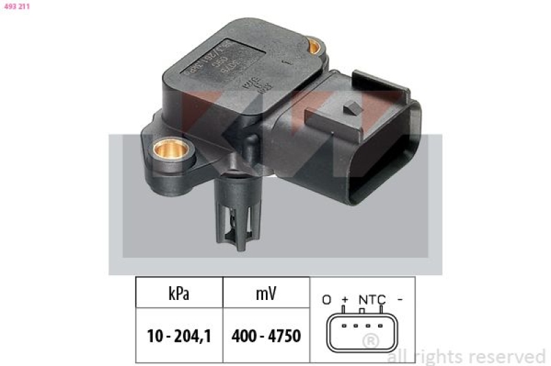 KW Luftdrucksensor, Höhenanpassung Made in Italy - OE Equivalent