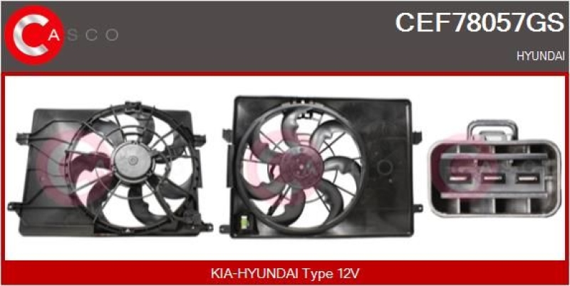 CASCO Elektromotor, Kühlerlüfter Genuine