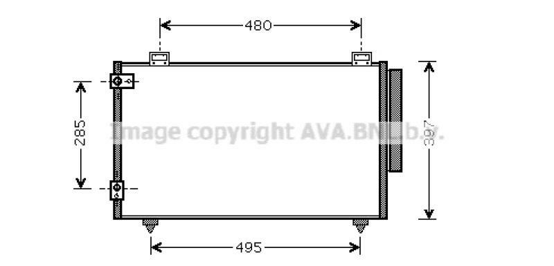 AVA QUALITY COOLING Kondensator, Klimaanlage