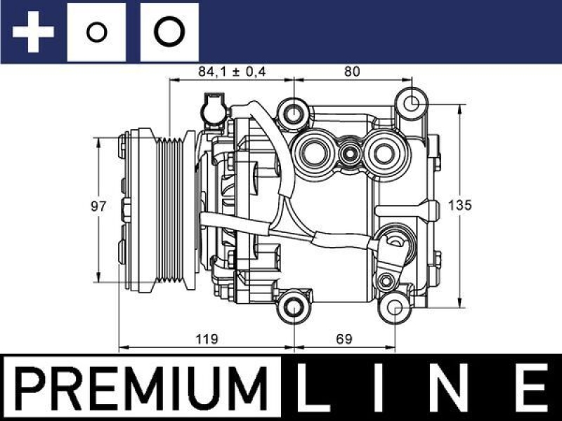 MAHLE Kompressor, Klimaanlage BEHR *** PREMIUM LINE ***