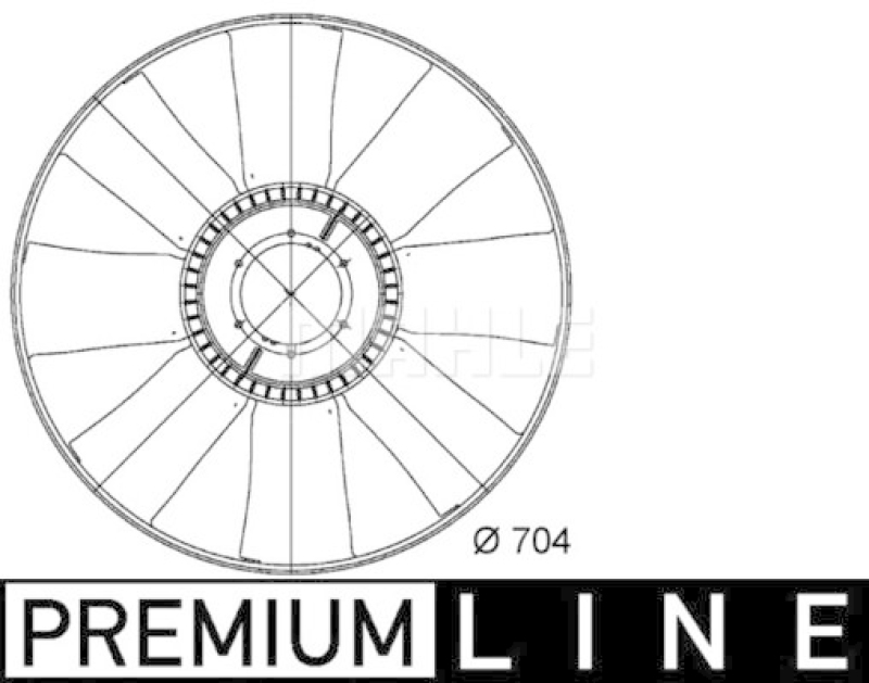 MAHLE Fan Wheel, engine cooling BEHR *** PREMIUM LINE ***