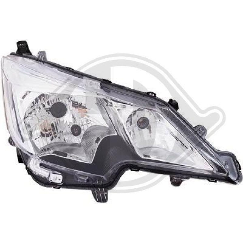 1x Diederichs Hauptscheinwerfer H4 Rechts passend für Mitsubishi Space S...