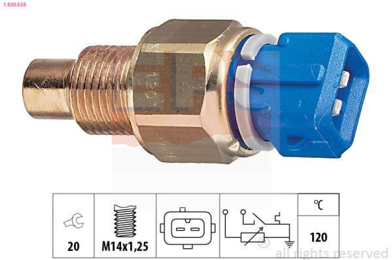 EPS Sensor, Kühlmitteltemperatur Made in Italy - OE Equivalent