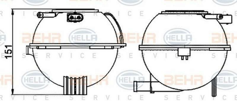 HELLA Expansion Tank, coolant