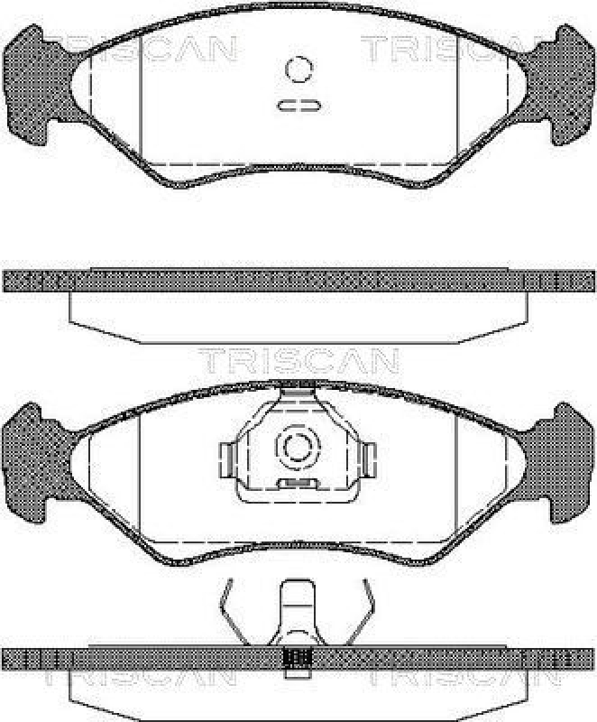 TRISCAN Brake Pad Set, disc brake