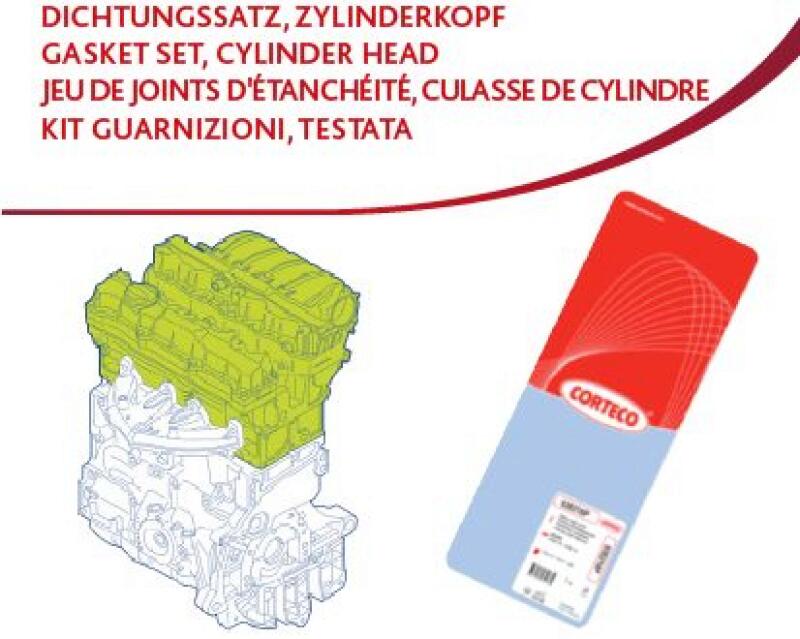 CORTECO Dichtungssatz, Zylinderkopf 418455P
