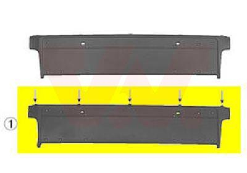 VAN WEZEL Licence Plate Holder ** Equipart **