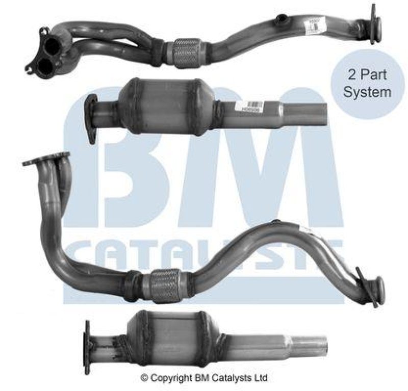 BM Catalysts Katalysator Kat Approved passend f&uuml;r VW Polo 3 75 1.6 Seat Cordoba BM90765H