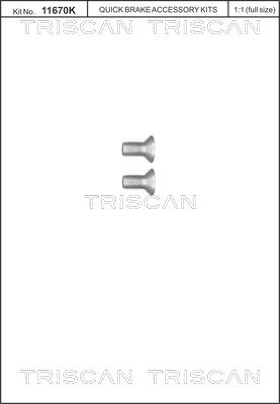 TRISCAN Bolt, brake disc