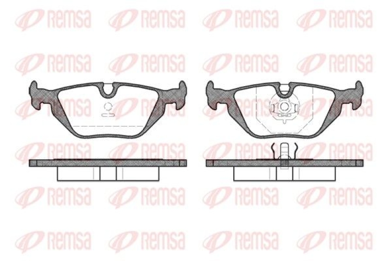 REMSA Brake Pad Set, disc brake