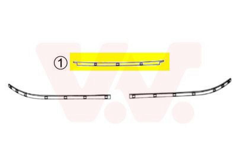 VAN WEZEL Zier-/Schutzleiste, Stoßfänger ** Equipart **