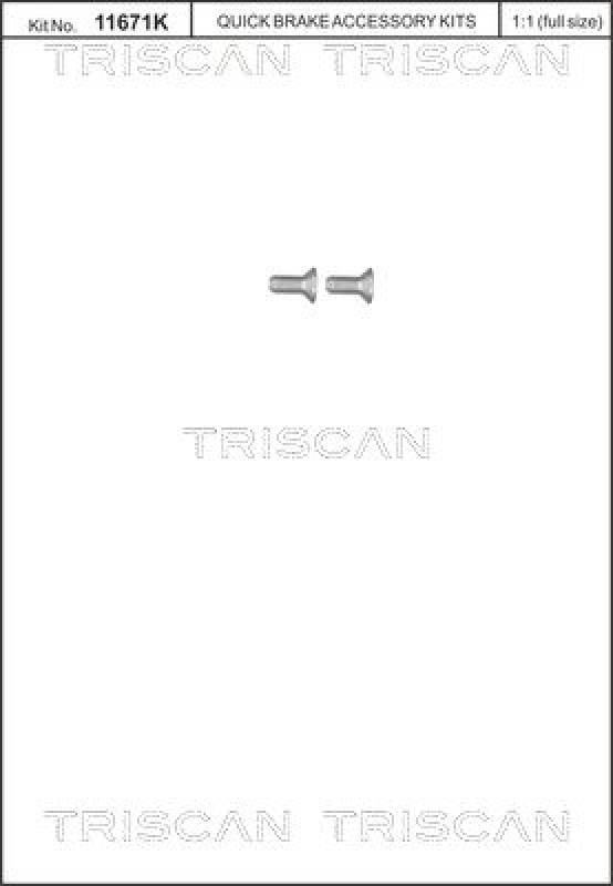 TRISCAN Bolt, brake disc