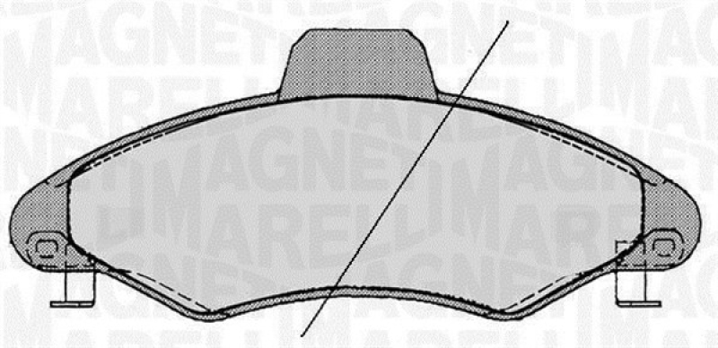 MAGNETI MARELLI Bremsbelagsatz, Scheibenbremse