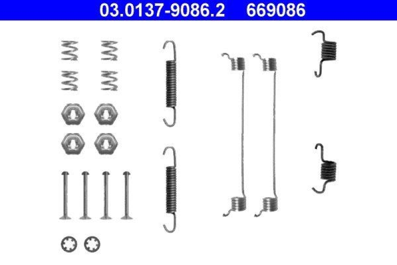 ATE Accessory Kit, brake shoes
