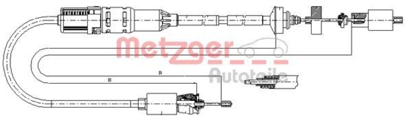 METZGER Cable Pull, clutch control
