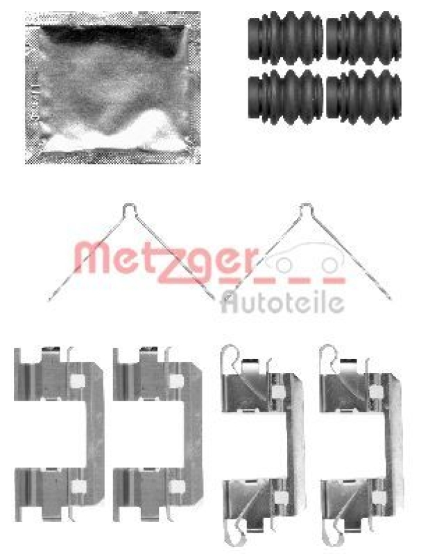 METZGER Zubehörsatz, Scheibenbremsbelag GREENPARTS 109-1811
