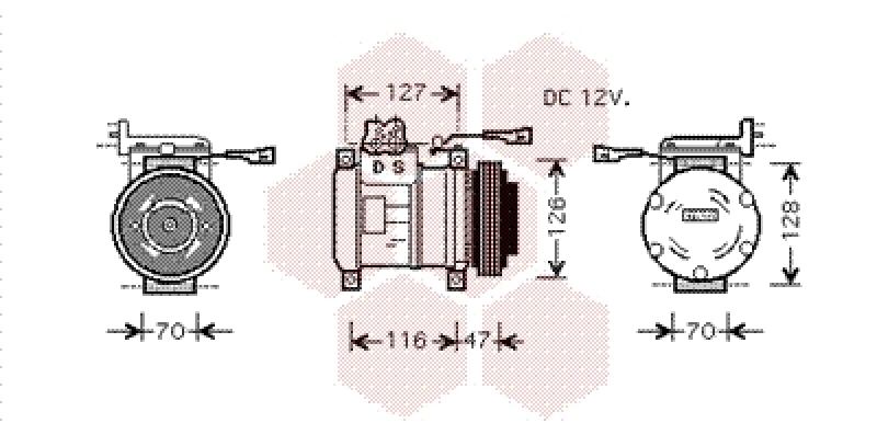 VAN WEZEL Kompressor, Klimaanlage