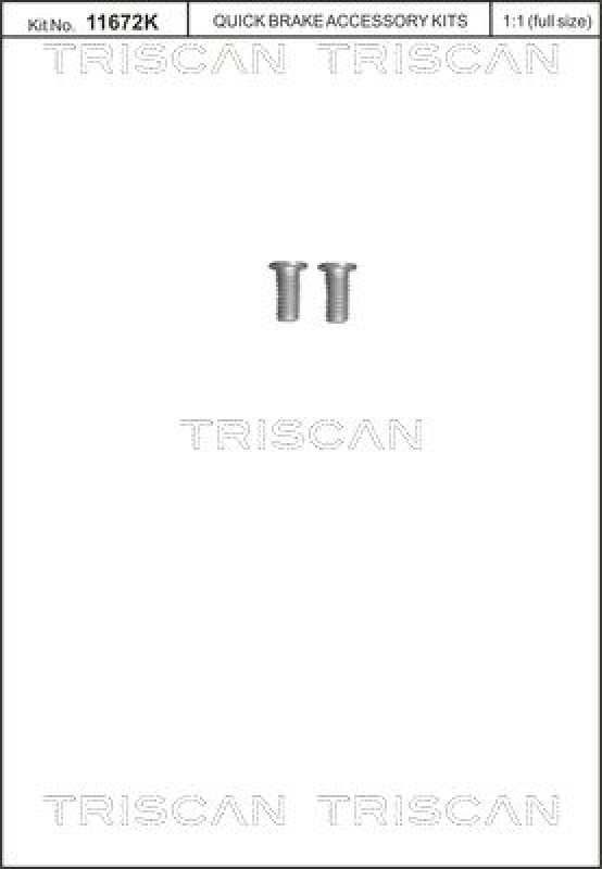 TRISCAN Bolt, brake disc