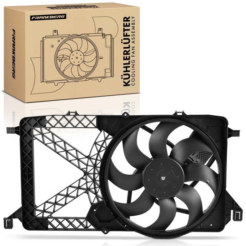 1x Frankberg Motork&uuml;hler Einfachl&uuml;fter mit K&uuml;hlerl&uuml;fterrahmen passend f&uuml;r Ford Transit Bus/Kasten Transit Tourneo 5481FB0043458