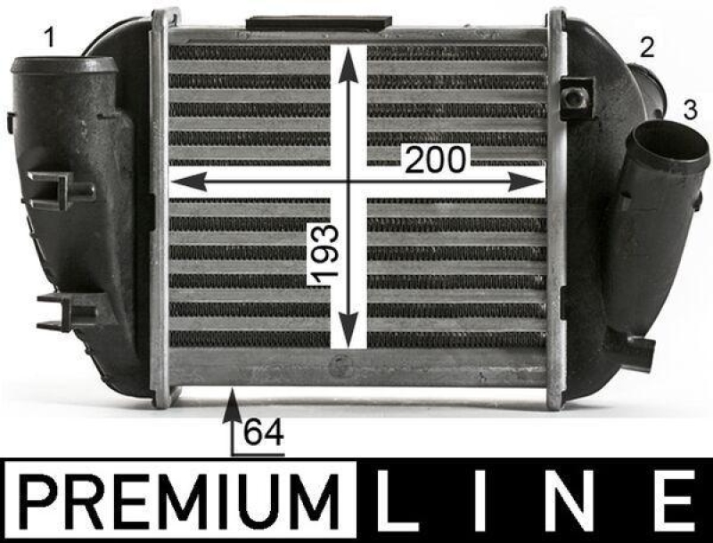 MAHLE Intercooler, charger BEHR *** PREMIUM LINE ***