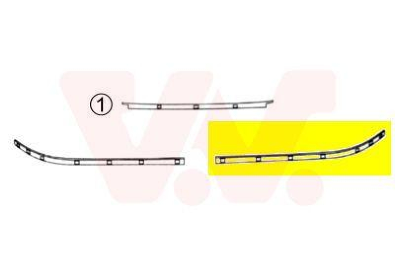 VAN WEZEL Zier-/Schutzleiste, Stoßfänger ** Equipart **