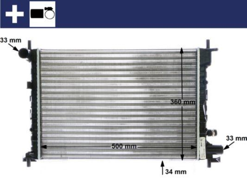 MAHLE Radiator, engine cooling BEHR