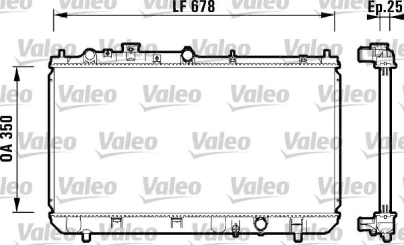 VALEO Radiator, engine cooling