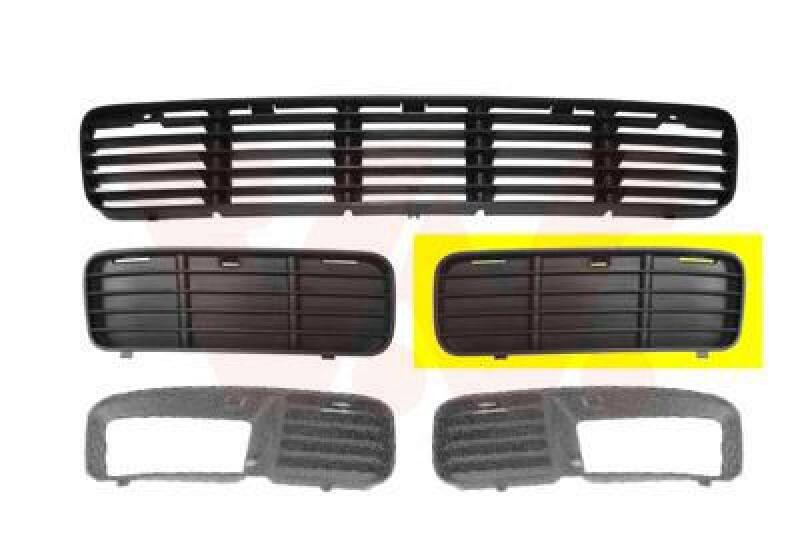 VAN WEZEL Ventilation Grille, bumper ** Equipart **