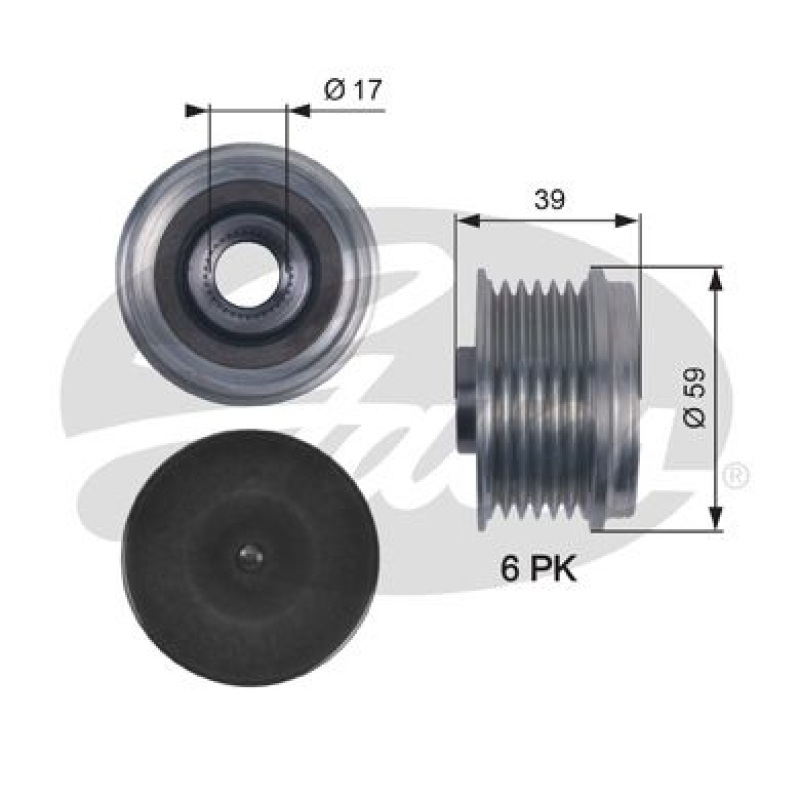 GATES Alternator Freewheel Clutch DriveAlign®