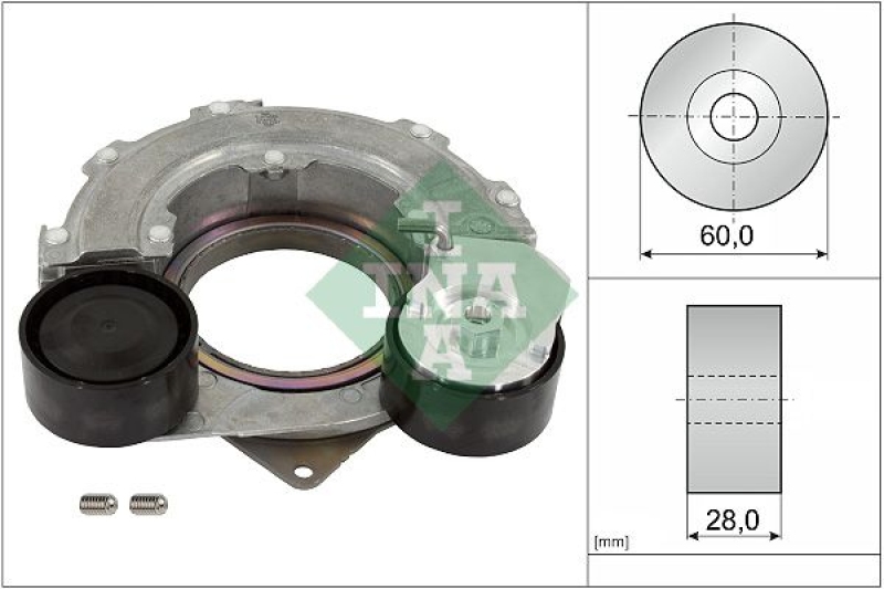 INA Riemenspanner, Keilrippenriemen 534 0707 10