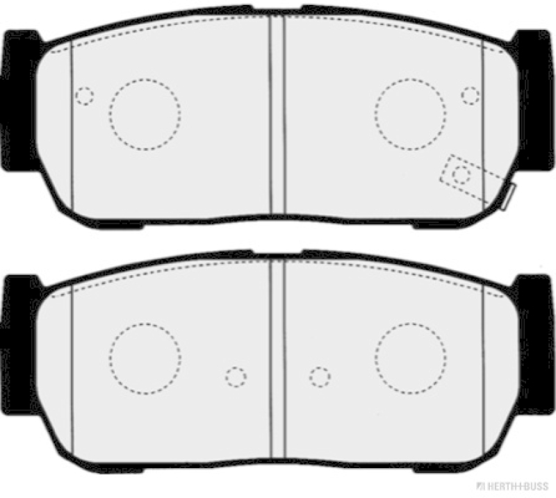 HERTH+BUSS JAKOPARTS Brake Pad Set, disc brake