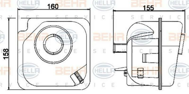 HELLA Expansion Tank, coolant