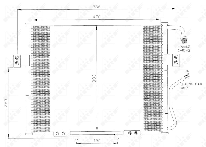 NRF Kondensator, Klimaanlage EASY FIT 35399