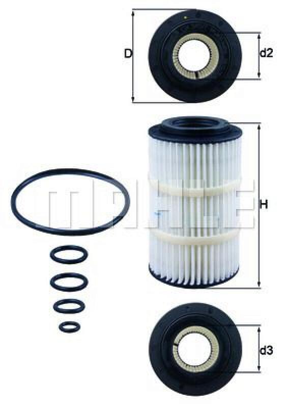 MAHLE &Ouml;lfilter OX 345/7D