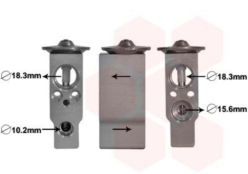 VAN WEZEL Expansionsventil, Klimaanlage